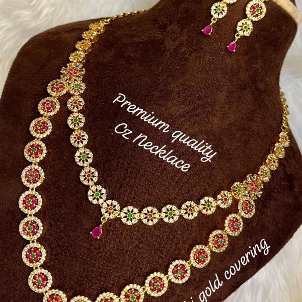 2 step Cz Necklace